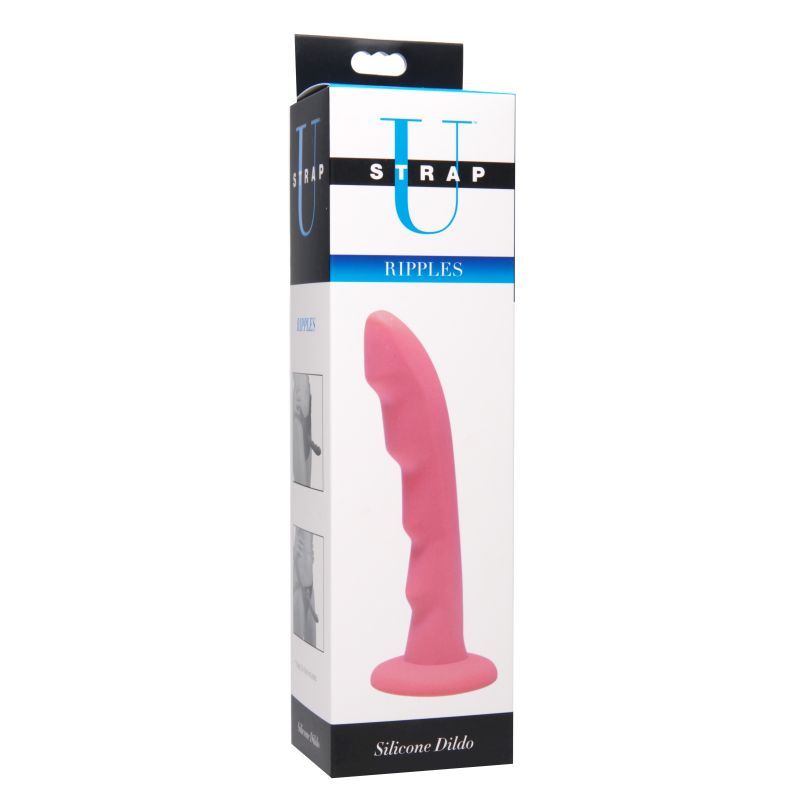 Ripples Silicone Dildo-AE109-PNK