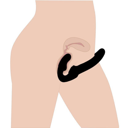 Revolver II Strapless Strap On Dildo-AE169-BLK