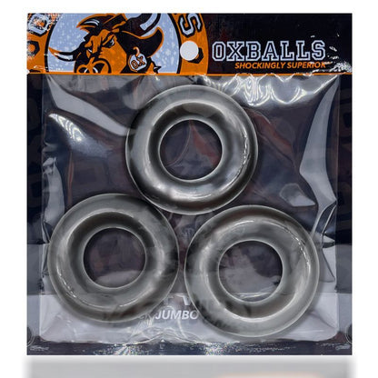 Fat Willy 3 Pc Jumbo Cockrings Black-OX-3065-BLK