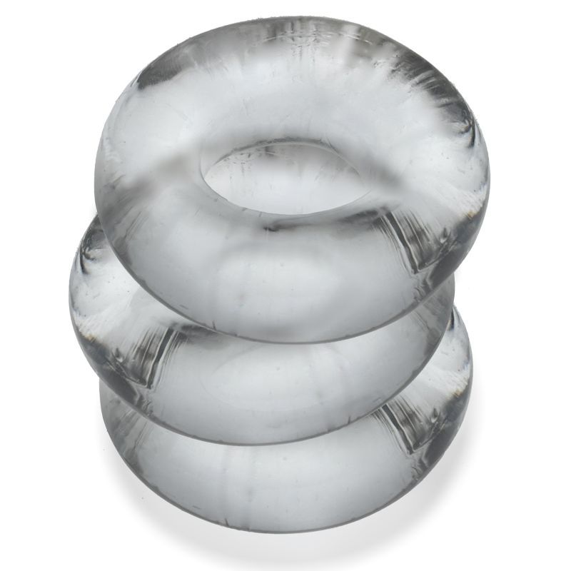 Fat Willy 3 Pc Jumbo Cockrings Clear-OX-3065-CLR