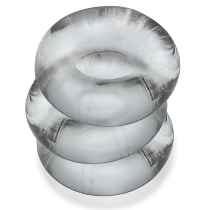 Fat Willy 3 Pc Jumbo Cockrings Clear-OX-3065-CLR