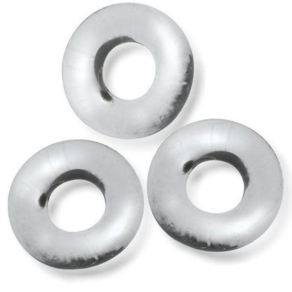 Fat Willy 3 Pc Jumbo Cockrings Clear-OX-3065-CLR