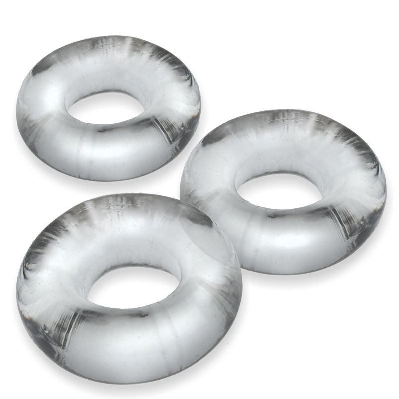 Fat Willy 3 Pc Jumbo Cockrings Clear-OX-3065-CLR