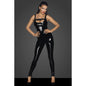 PVC Overall w 2 Way Zipper-F249-BLK-M