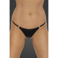 Power Wetlook Panty w Gold Clasp-P008-BLK-L