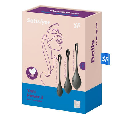 Satisfyer Yoni Power Balls 2 Black 3 Pc Set-9043873