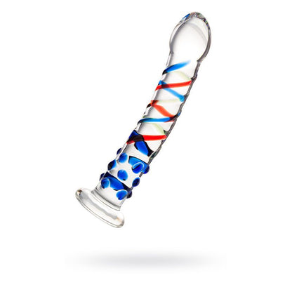 Sexus Glass Dildo Blue Tip 18cm-912076