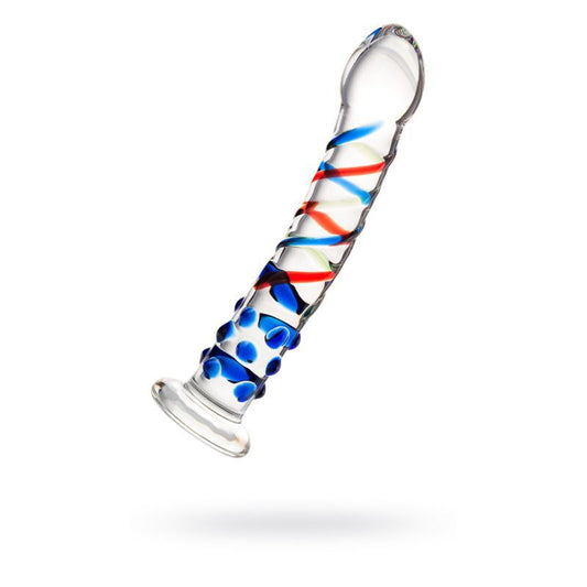 Sexus Glass Dildo Blue Tip 18cm-912076