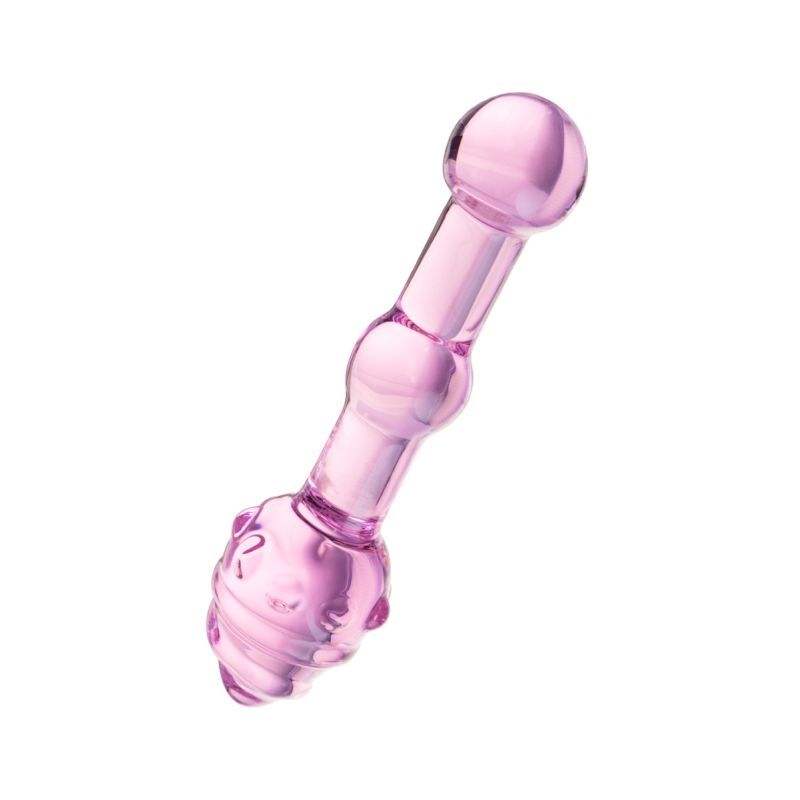 Sexus Glass Dildo Pink 17cm-912013-PK