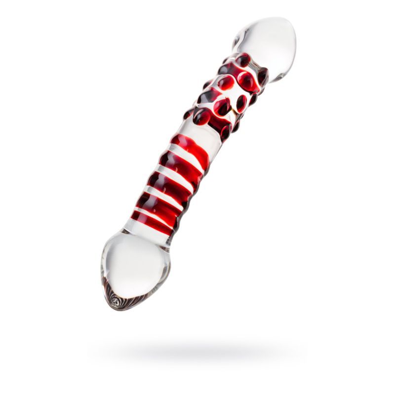 Sexus Glass Dildo Red Delight 19cm-912045-RED