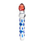 Sexus Glass Dildo Blue/Red 20 cm-912184-BLU
