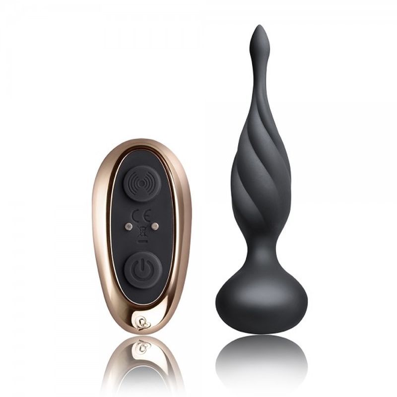 Petite Sensation Discover Butt Plug w Remote Black-10PSDCVBK