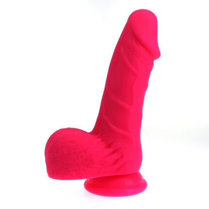 Pedro Thick Realistic Cock w Balls Pink-SILICONE-005-PNK