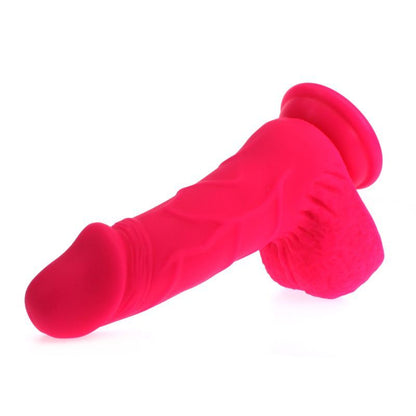 Pedro Thick Realistic Cock w Balls Pink-SILICONE-005-PNK