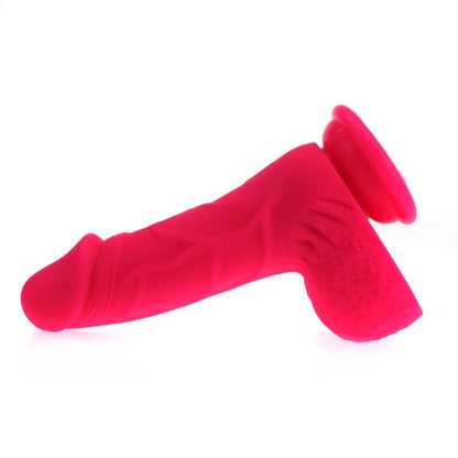 Pedro Thick Realistic Cock w Balls Pink-SILICONE-005-PNK