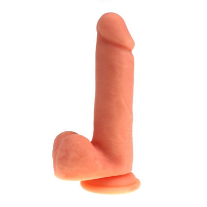 Thick Realistic Cock w Balls Flesh-SILICONE-006-FLSH