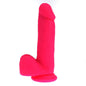 Thick Realistic Cock w Balls Pink-SILICONE-006-PNK