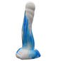 Sea Dog Dildo Blue/White-YOCY-209-BLU