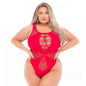 Duchess High Neck Bodysuit Red-20035X-RED-O/S