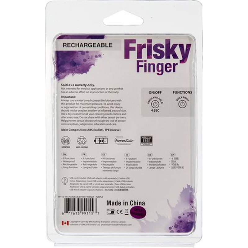 Frisky Finger Rechargeable Purple-99115