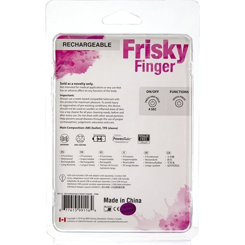 Frisky Finger Rechargeable Pink-99116