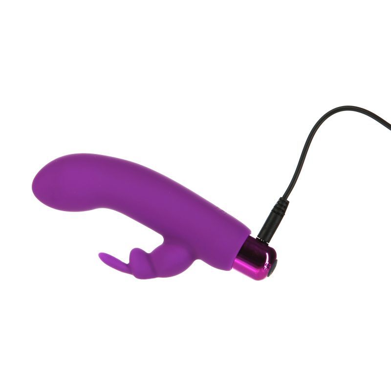 Alices Bunny Rechargeable Bullet w Rabbit Sleeve Purple-56315