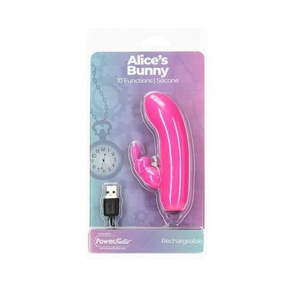 Alices Bunny Rechargeable Bullet w Rabbit Sleeve Pink-56316