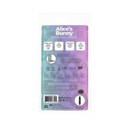 Alices Bunny Rechargeable Bullet w Rabbit Sleeve Teal-56319