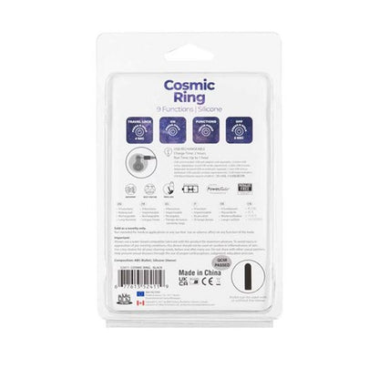 Power Bullet Cosmic Cock Ring w Bullet Black-52411