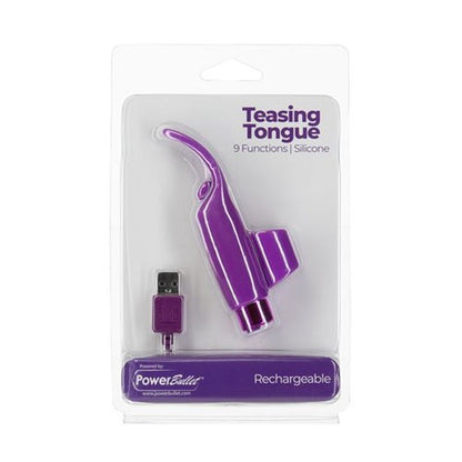 Power Bullet Teasing Tongue  w Rechargeable Bullet Purple-98315