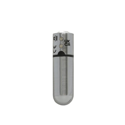 Power Bullet First Class 6cm Rechargeable w Crystal Silver-59325