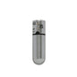 Power Bullet First Class 6cm Rechargeable w Crystal Silver-59325