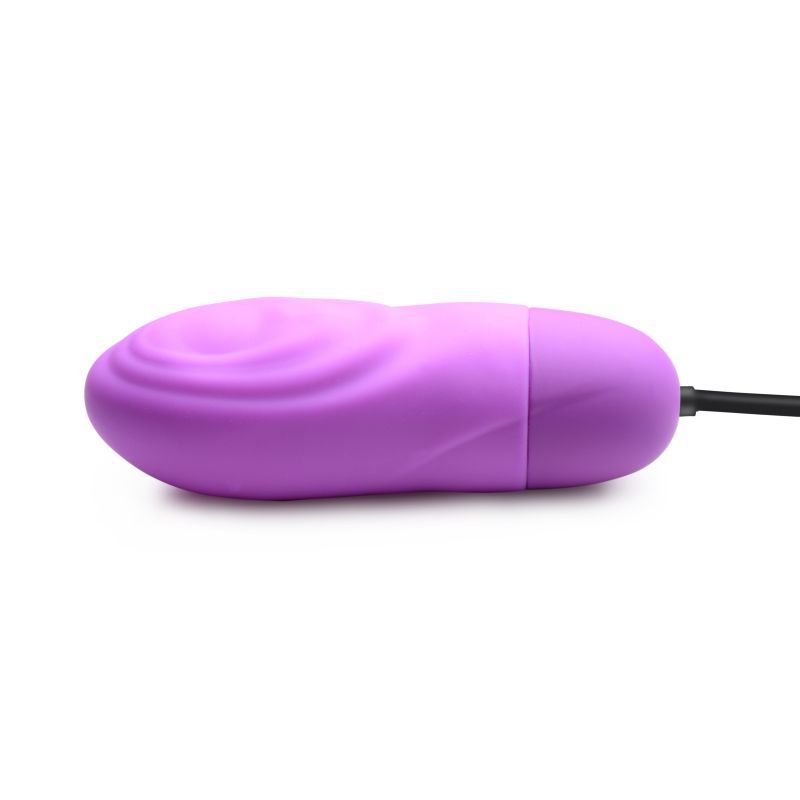 7X Pulsing Rechargeable Bullet Purple-AG521-PPL