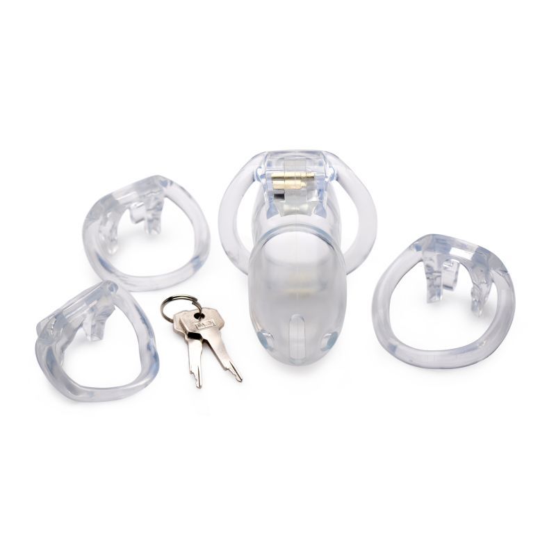 Clear Captor Chastity Cage Large-AG414-L