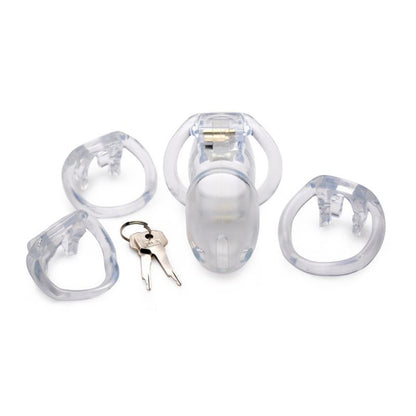 Clear Captor Chastity Cage Large-AG414-L