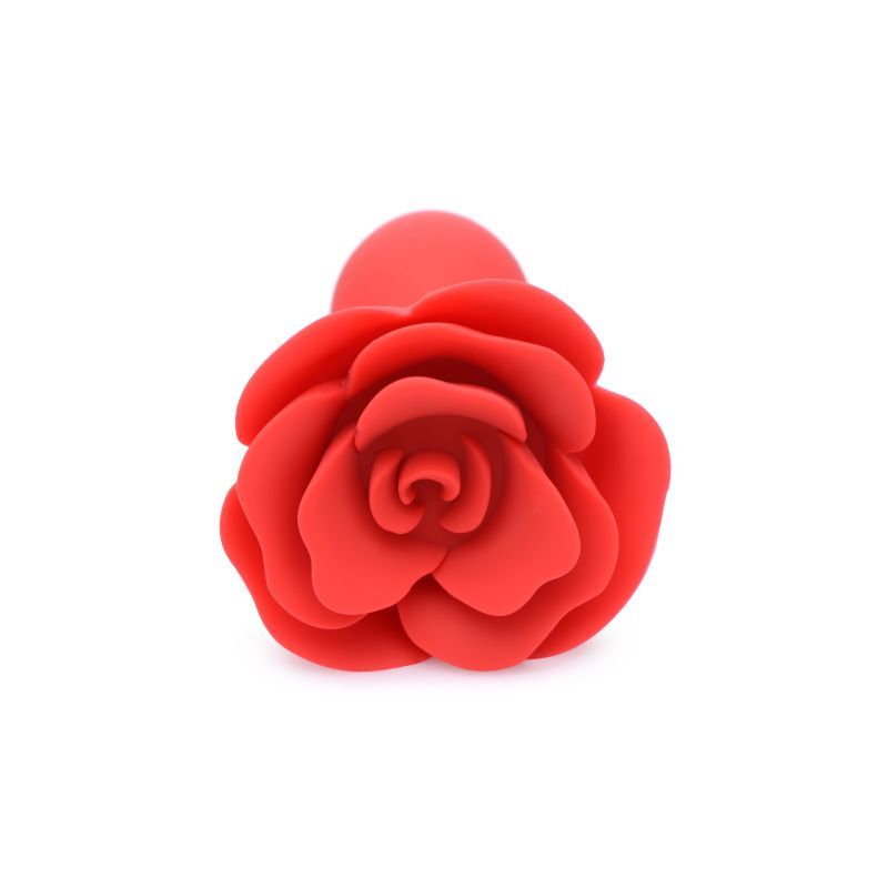 Booty Bloom Silicone Rose Plug Large Red-AG613-RED-L