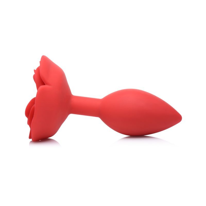 Booty Bloom Silicone Rose Plug Large Red-AG613-RED-L