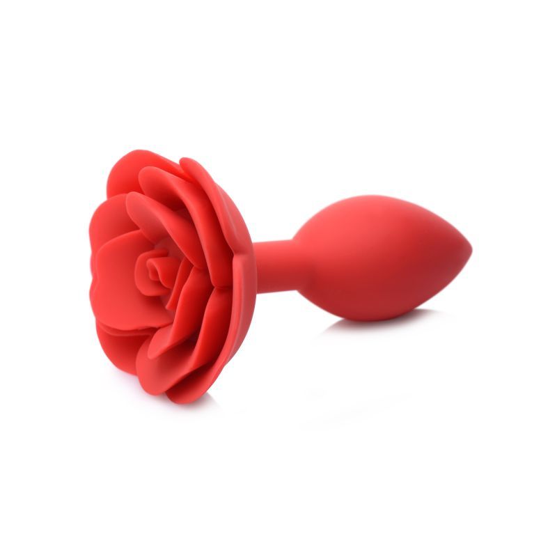 Booty Bloom Silicone Rose Plug Large Red-AG613-RED-L