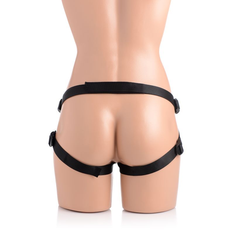 Charmed 7.5" Silicone Dildo w Harness Flesh-AG425-FLE