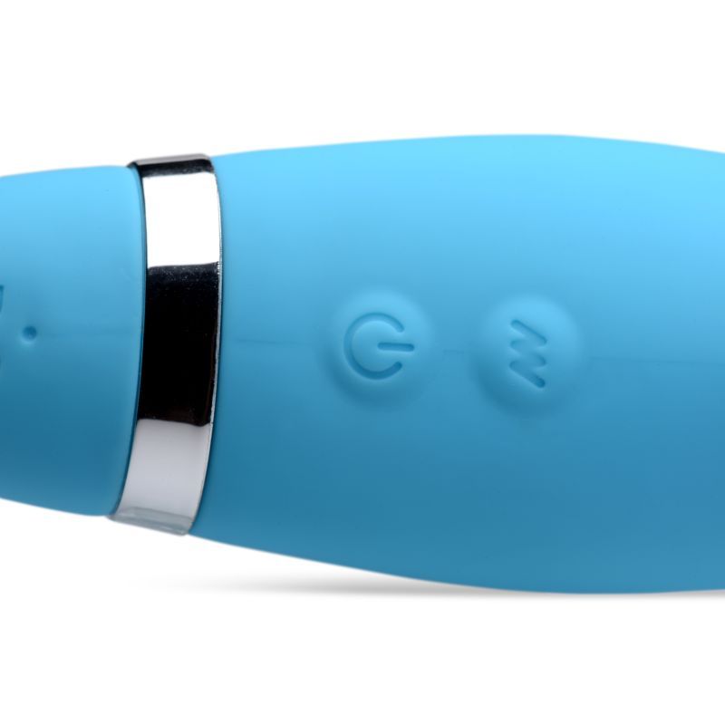 Mighty Rider 10X Strapless Strap-On Blue w Remote-AG557-BLU