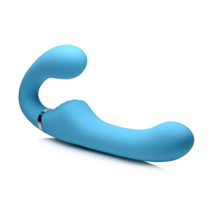 Mighty Rider 10X Strapless Strap-On Blue w Remote-AG557-BLU