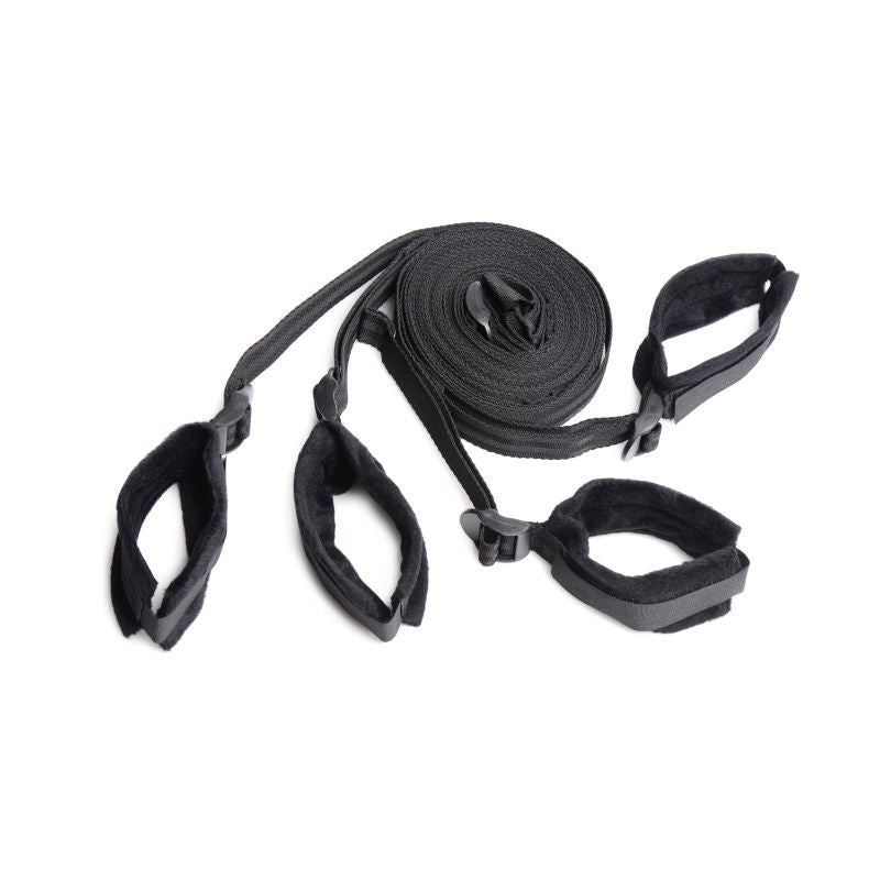 Bed Restraint Bondage Kit Black-AG739-BLK
