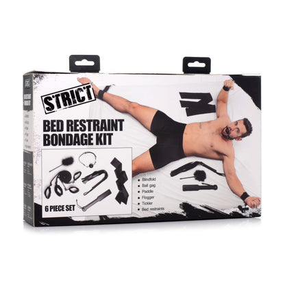 Bed Restraint Bondage Kit Black-AG739-BLK