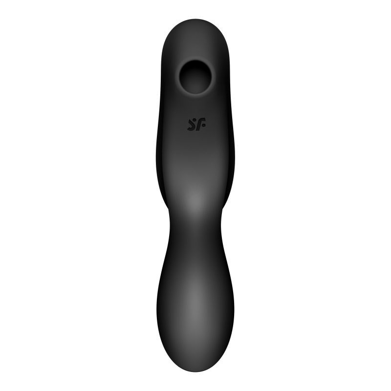 Satisfyer Curvy Trinity 2 Insertable Air Pulse Vibrator Black-4036519