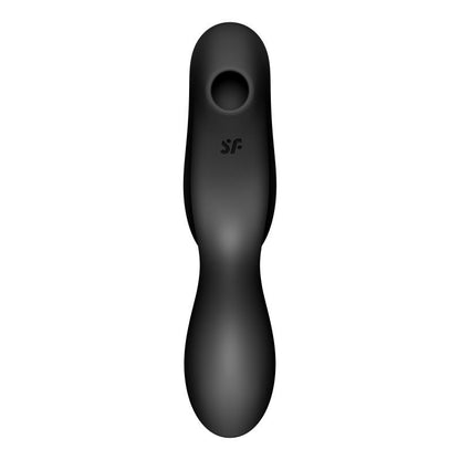 Satisfyer Curvy Trinity 2 Insertable Air Pulse Vibrator Black-4036519