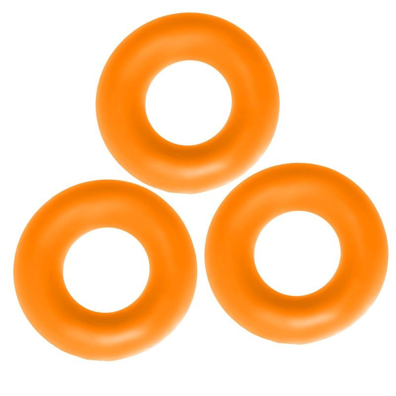 Fat Willy 3 Pc Jumbo Cockrings Orange-OX-3065-ORG