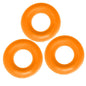 Fat Willy 3 Pc Jumbo Cockrings Orange-OX-3065-ORG