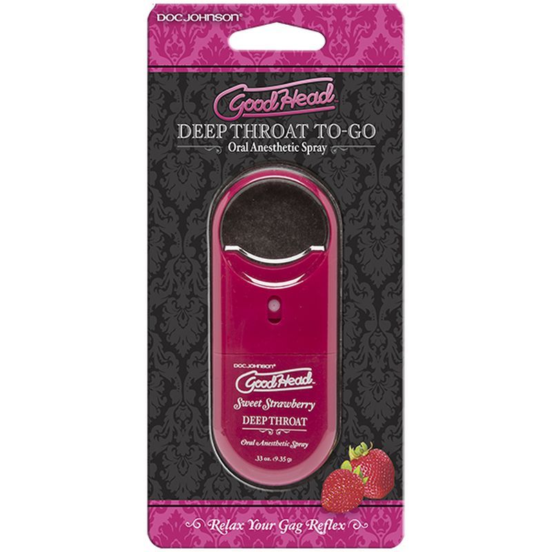 GoodHead To-Go Deep Throat Spray Sweet Strawberry 9ml-1360-33-CD