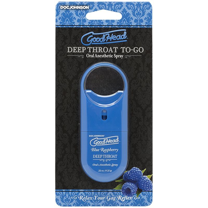 GoodHead To-Go Deep Throat Spray Blue Raspberry 9ml-1360-41-CD
