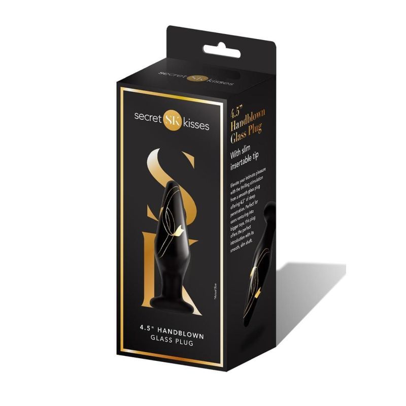 Secret Kisses Handblown Glass Plug 4.5in-SK-3004